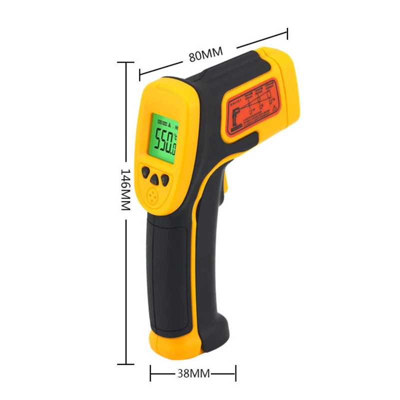 SMART SENSOR AS530 high precision handheld Industrial Infrared thermometer With