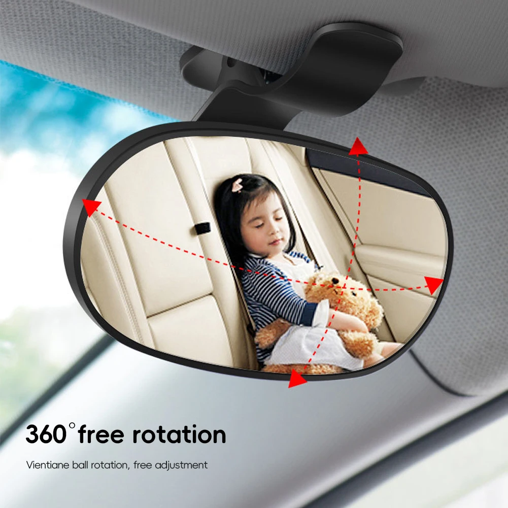 Auto Rücksitz Baby Kinder Spiegel Universal Mini Sicherheits monitor  einstellbar 360 Umdrehung 2 in 1 Auto Ornament Autozubehör