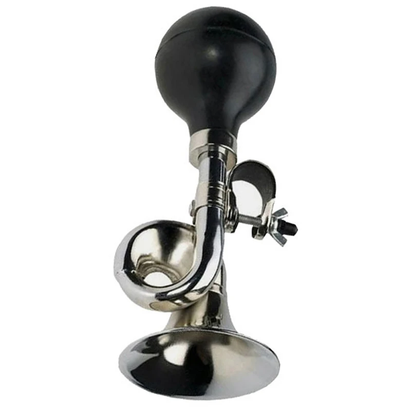 Bicycle Air Horn Bike Snail Horn Alarm Vintage Retro Bugle Hooter Handlebar Ring Cycling Metal Bell 1pc