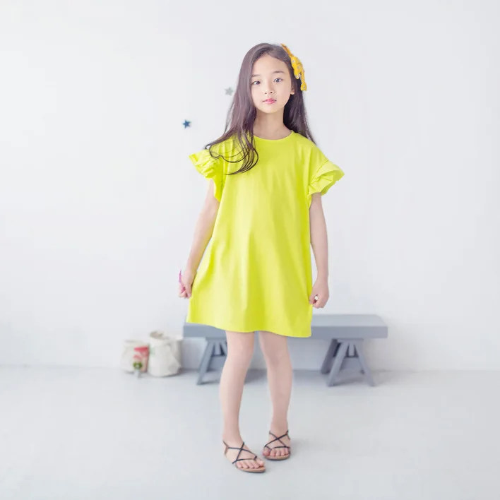 

Summer Sport Dresses Girls 2023 Girls Hoodie Dress Children Loose Dresses Teen Girl Short-sleeved T-shirt Dress