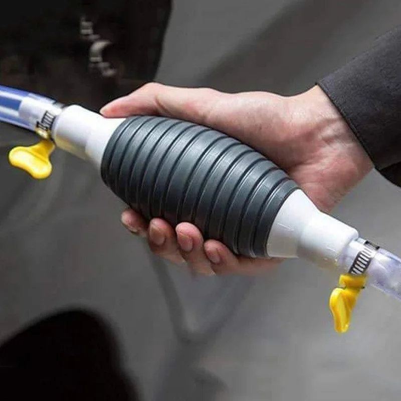 Liquid Transfer Pump Hand Fuel Gas Oil Pump Car Transfer Pumping Sucker Tank Universal Liquid Gasoline Diesel Petrol Emergency Manual Pump Oil Syringe Pump