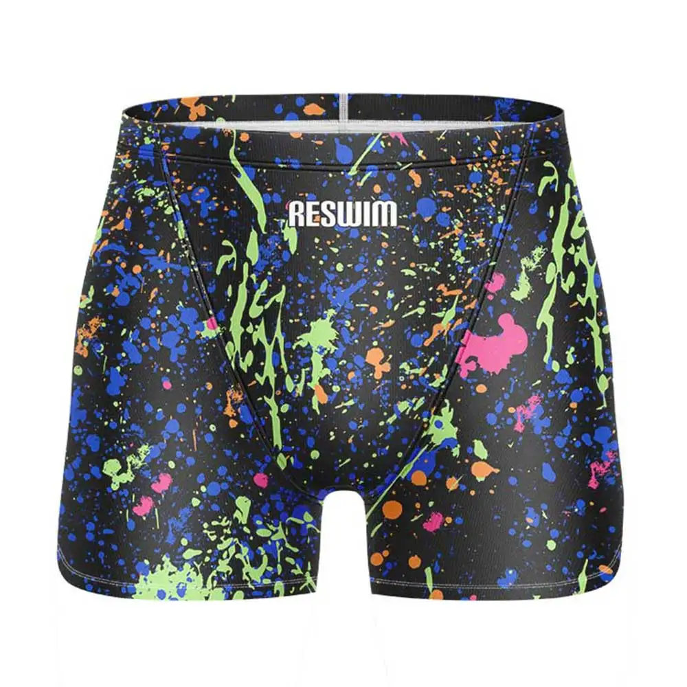 Men's Swim Jammer Swimsuit Short Endurance Athletic Training Swimwear Racing Swimming Trunks Swimming Jammers Bathing Suit