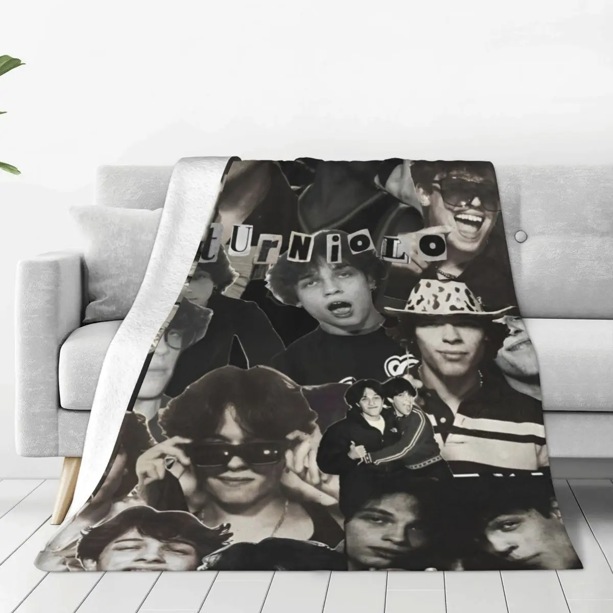 Sturniolo Triplets Blanket Quality Warm Soft Music Throw Blanket Spring Decorative Couch Chair Pattern Bedspread 2