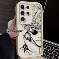 Jujutsu Kaisen Gojo Geto Minimalist Line Art Phone Case - Galaxy A57 5G (1)