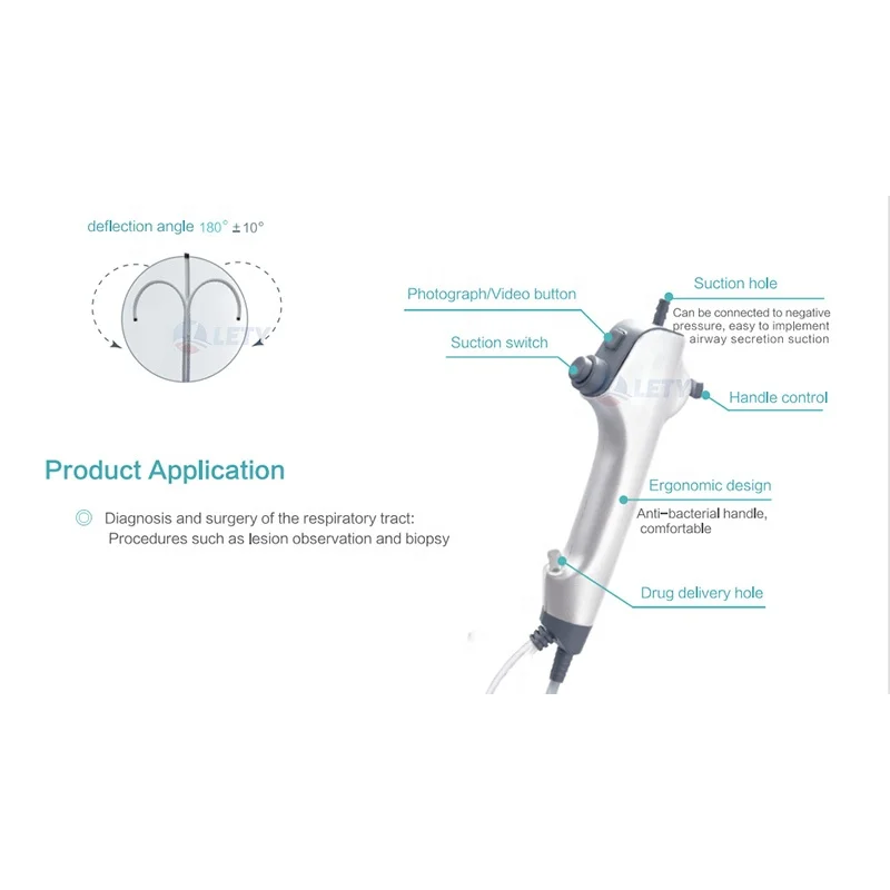 High quality Flexible Digital Disposable bronchoscope laryngoscope