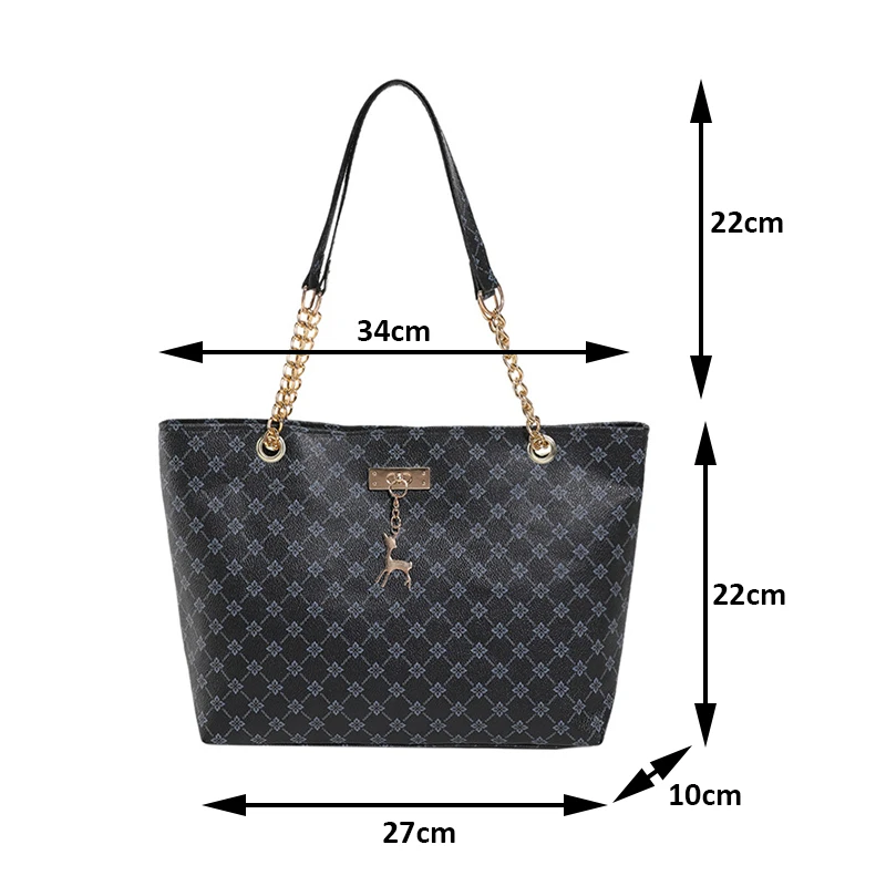 Presbyopia Handbag Texture Soft Leather Large Capacity Tote Women Bag With...