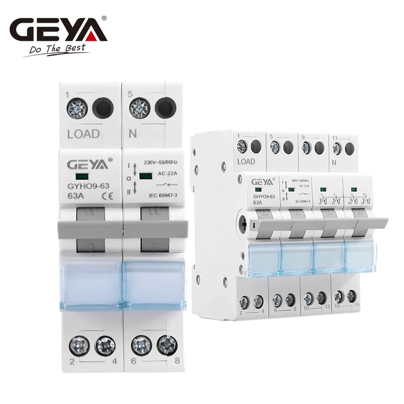 GEYA GYHO9 Manual Transfer Switch NEW Design with Indicator