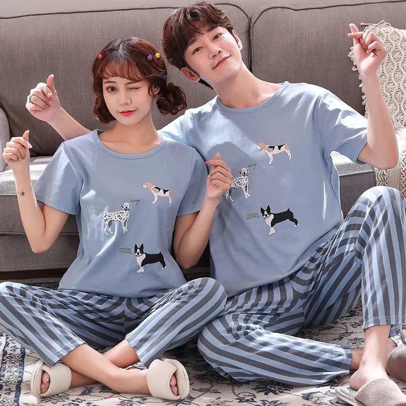 

2023 Popular Couples High Quality Autumn Home Furnishing Set Pjamas