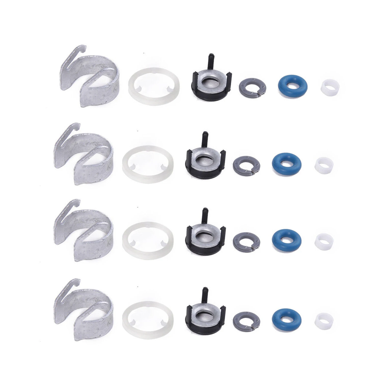 4pcs Fuel Injector O-ring Seal Kit 06H998907A 06J 998 907D For AUDI A4 Q5 VW Jetta CC 1.8 2.0T Fuel Supply System Controls Parts