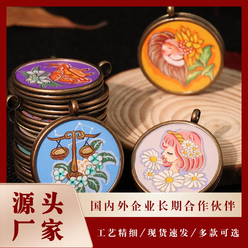 

Electroplating Alloy Pendant Natural Ore Pigment Seiko Hand-Painted Thangka Niche for a Statue of the Buddha Pendant