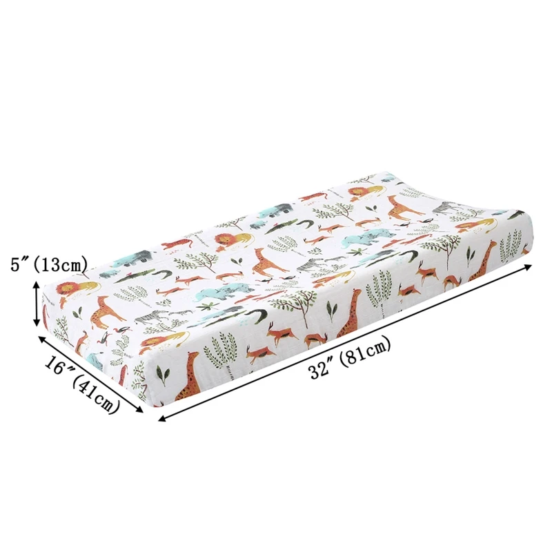 Baby Changing Pad Cover Floral Print Fitted Crib Sheet Infant or Toddler Bed Nursery Unisex Diaper Change Table Sheet images - 6