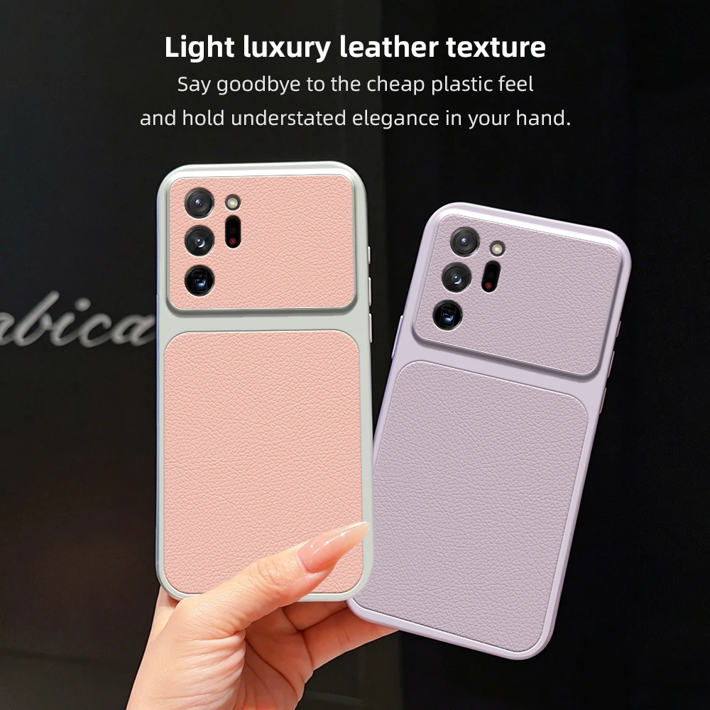 Luxury Leather Protective Case for Smartphones - Matte Finish Back Cover