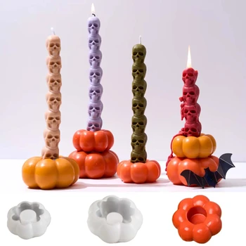 Pumpkin Candle Holder Mold 1