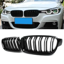 High Quality ABS Car Styling Front Kidney Grille Dual Slat Grille For BMW F30 F31 F35 2012-2017 320i 325i 328i Auto Accessories