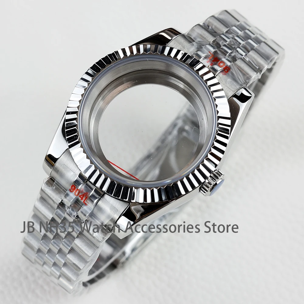 Oyster Datejust 스타일 시계 케이스, 사파이어 크리스탈 방수, Nh35 Nh36 자동 무브먼트, 28.5mm 다이얼, 36mm, 39mm