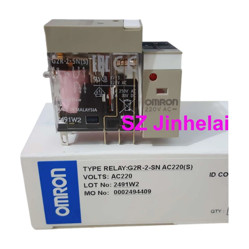 10pcs Authentic Original Omron G2R-2-SN DC24(S)  AC220(S) AC110(S) Intermediate Relay 8pin G2R-2-SN(S) 24VDC 220VAC 110VAC
