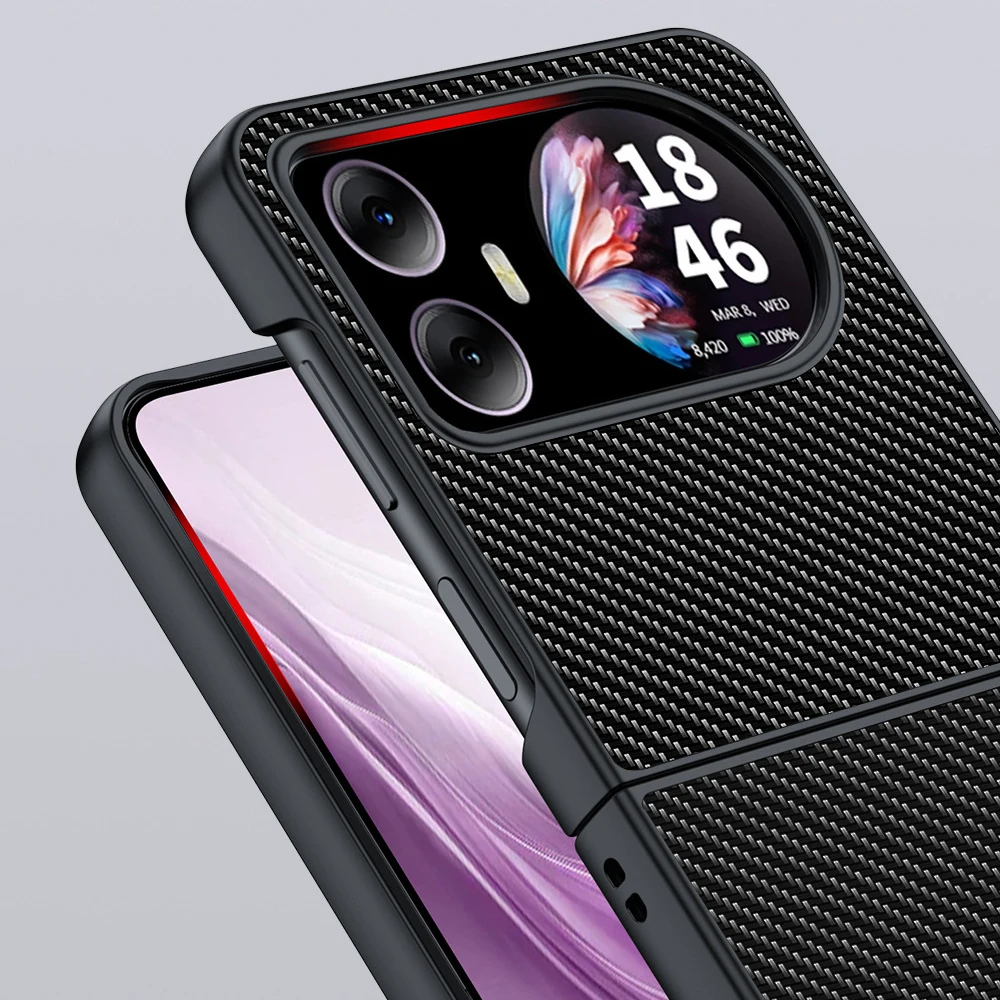 Luxurious Fiber PU-Leather Shockproof Phone Case Cover