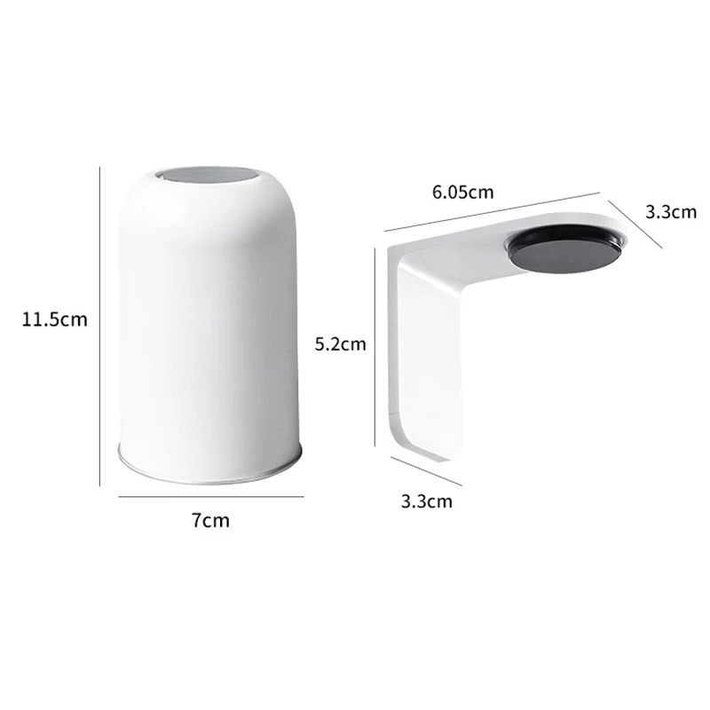 Magnetischer Trinkbecher aus Edelstahl 304 zur Wandmontage, belüftet, mit umgekehrter Aufhängung, Mundspülbecherhalter_voghion.com