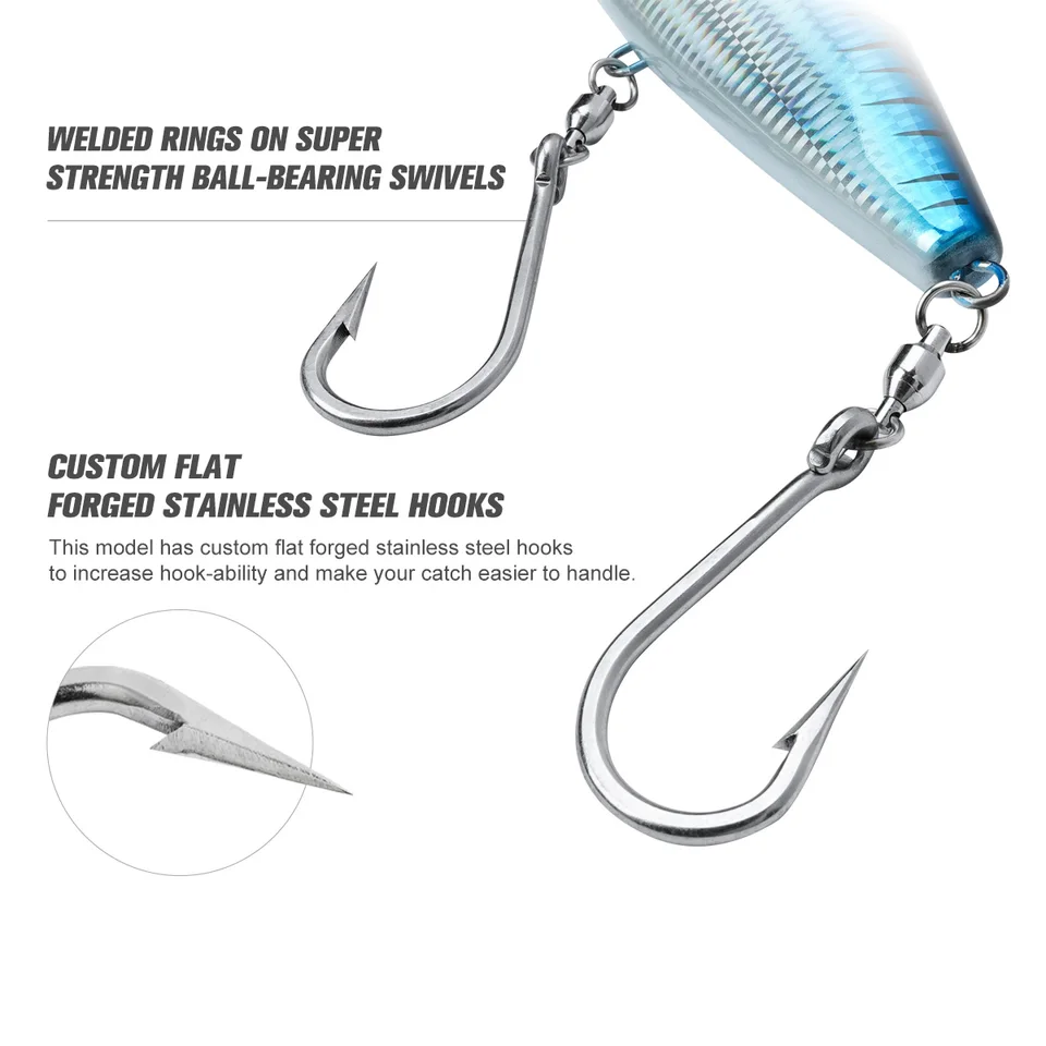 NOEBY-シンキングVIBフィッシングルアー、ワフー・マグロ用人工