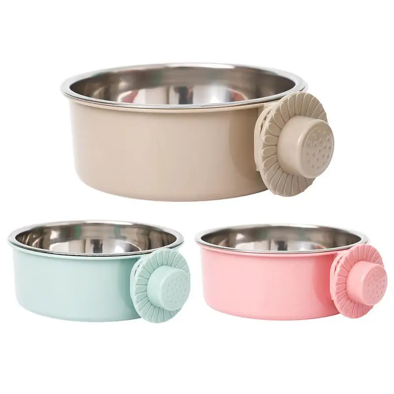 

Mounted Dog Bowl anti slip stainless steel dog and cat pet bowl Elevated Pet Bowl for Comfort Feeding pets food bowl supplies