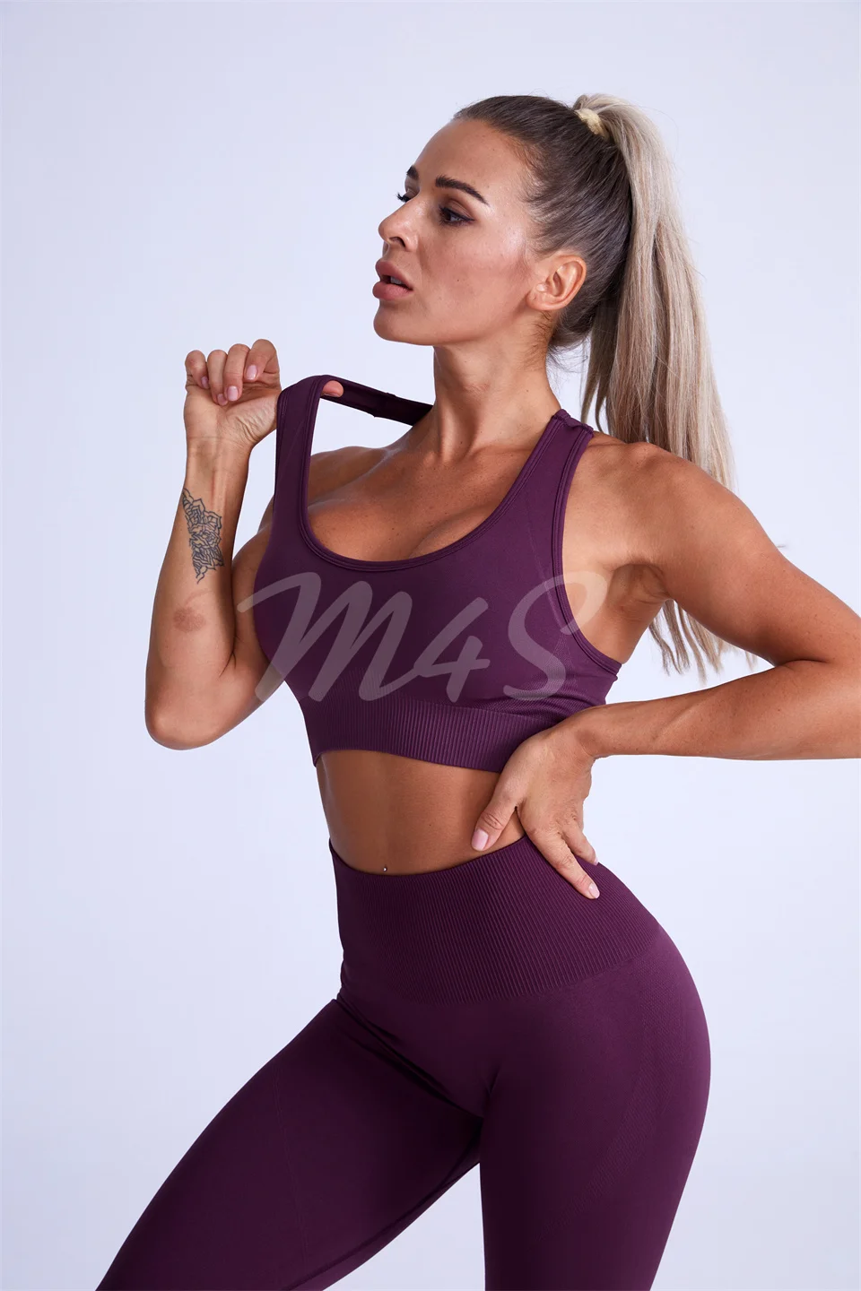 2 stück Yoga Sets Ensemble Weibliche Frauen Gym Kleidung Nahtlose Workout Set Fitness Trainingsanzug Set Sportswear Set Crop Top Leggings