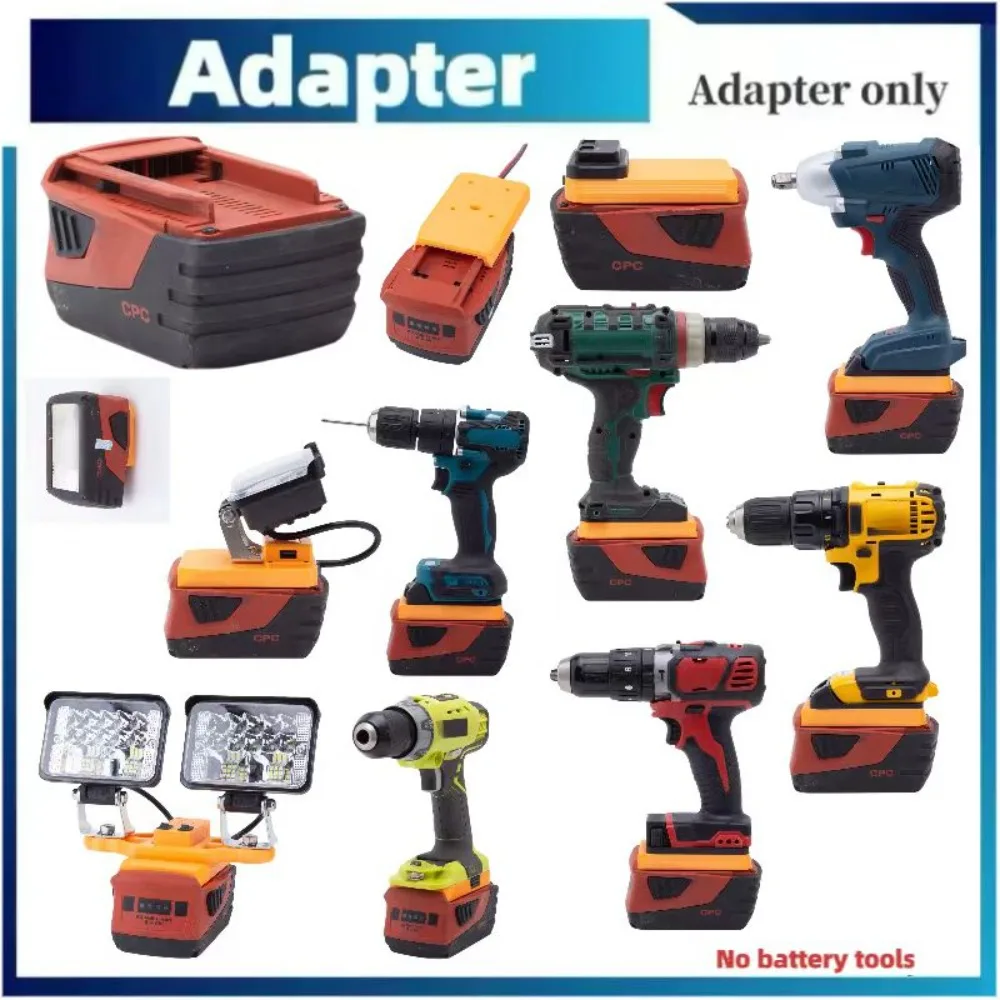 Per Hilti Adattatore Batteria 22V B22 Batterie Cpc Per Dewalt Parkside Makita Ryobi Bosch Milwaukee Drill Adapter Usb Led Lamp Work