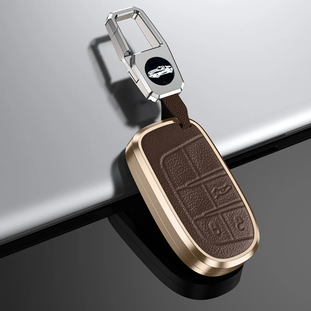 brown with keychain