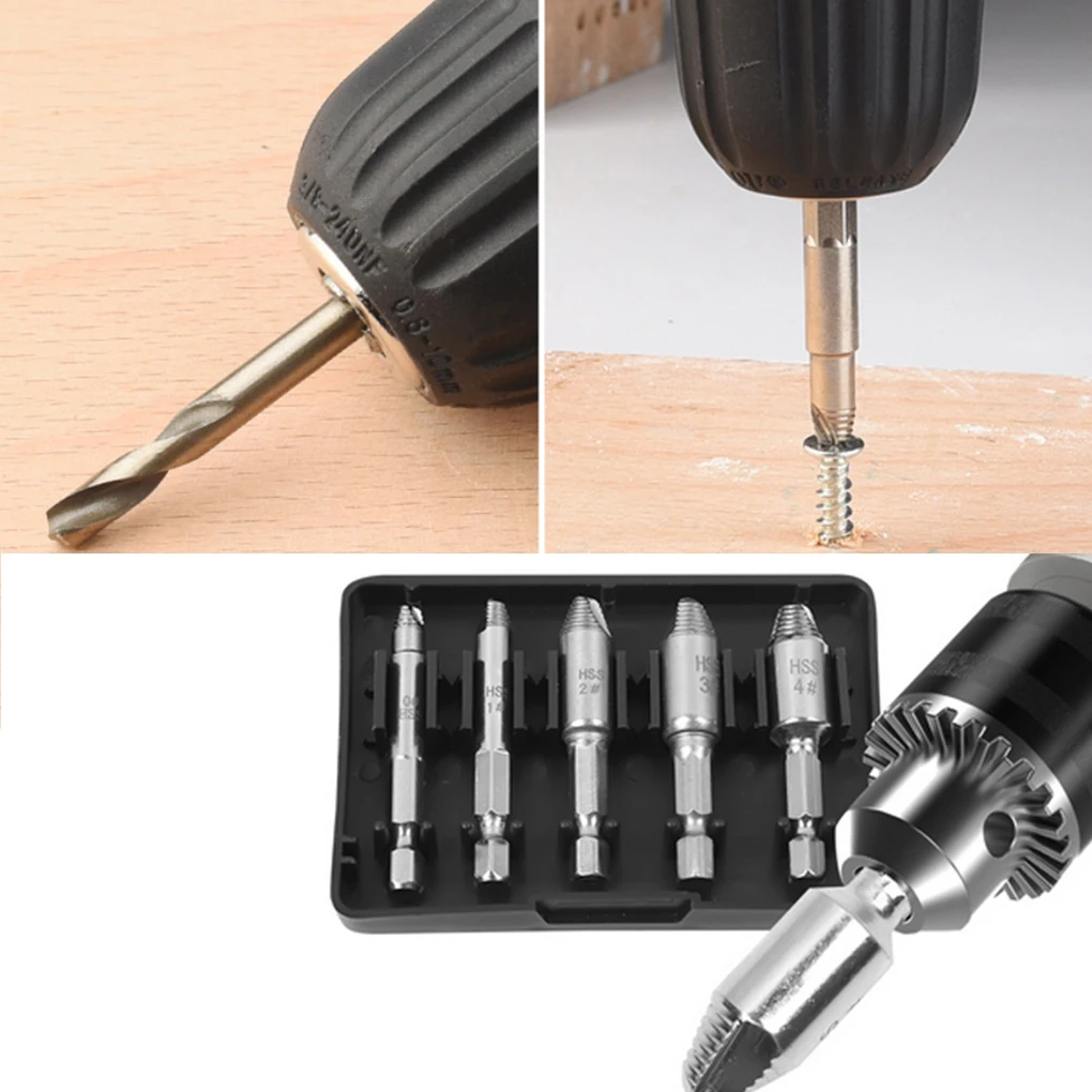 

5 шт./набор, инструменты для удаления поврежденных болтов