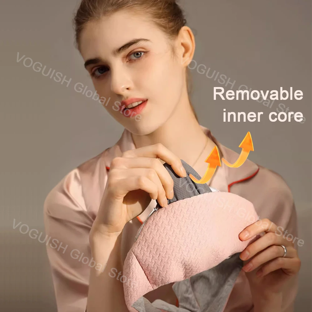 Sleeping Eye Mask with Neck Pillow Brace Support Soft Eye Patches Comfort Face Sleep Mask Eyeshade Breathable Block Out Light