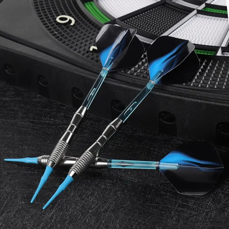 3pcs Of Soft-tip Darts About 18g Blue Four-part Assembly Standard Safety Shaft Aurora Wing Dart Flight Entertainment_desvips.com