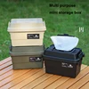 Outdoor Tissue Case Desktop Napkin Paper Storage Box Portable 1.1L Camping Picnic Seasoning Bottle Organizer Sundries Bucket 1