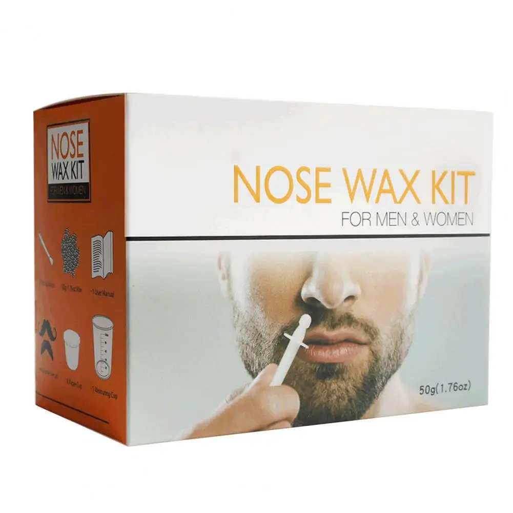 Convenient Men Women Ear Hair Waxing Kit Long-Lasting Results Nose Wax Set Nose Ear Hair Instant Removal Kit for Adult