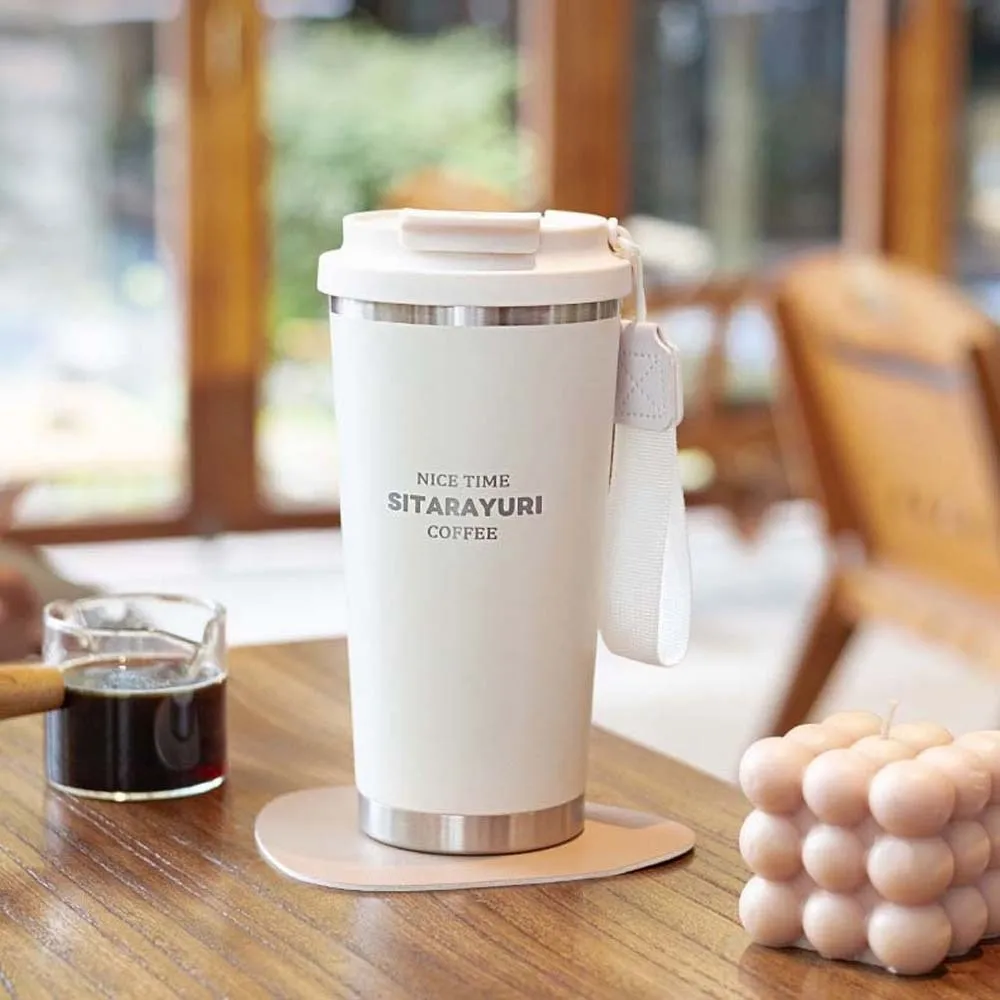 Description Picture 6 of itemLarge Capacity Coffee Water Cup TPR Round Mouth 560ML Drinking Cup Detachable Filter Filter Tea Bottle Men