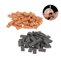 50pcs Mini 1:35 Brick Model DIY House Miniature Dollhouse Accessory Simulation Bricks Toys For Kids Boys Girls Play House Game 1