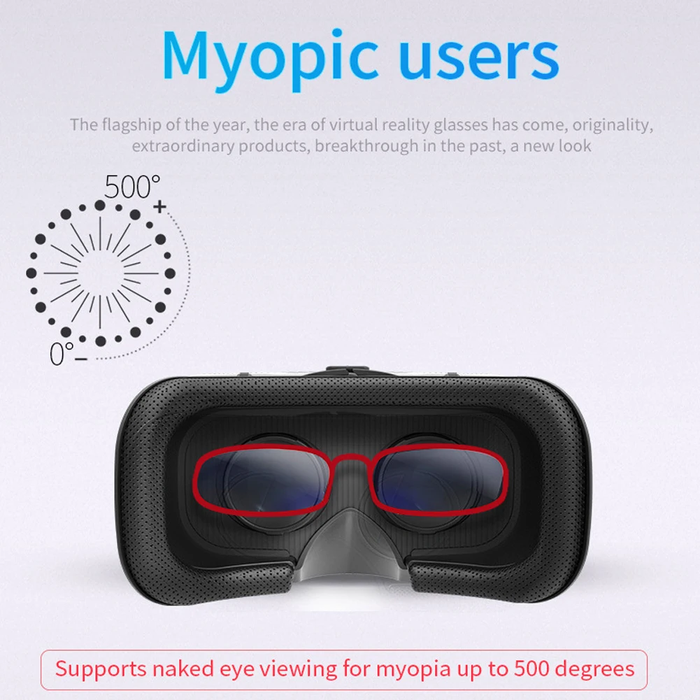 G04 VR Headset 3D Virtual Reality Glasses Real Virtual Reality Gaming Experience Goggles Compatible For IPhone Android Phones