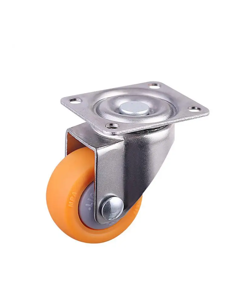 

(4 Packs) 1 Inch Screw Caster Orange Pp Furniture Wheel Mute Display Cabinet Speaker