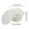 Commode Bucket Easy Carrying Mobile Toilet Bucket for Bedroom Bathroom Kids 6