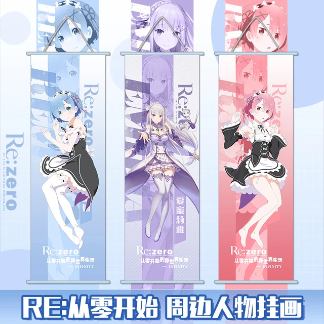 Anime Re: Zero kara Hajimeru Isekai Seikatsu Rem Ram Poster Wall