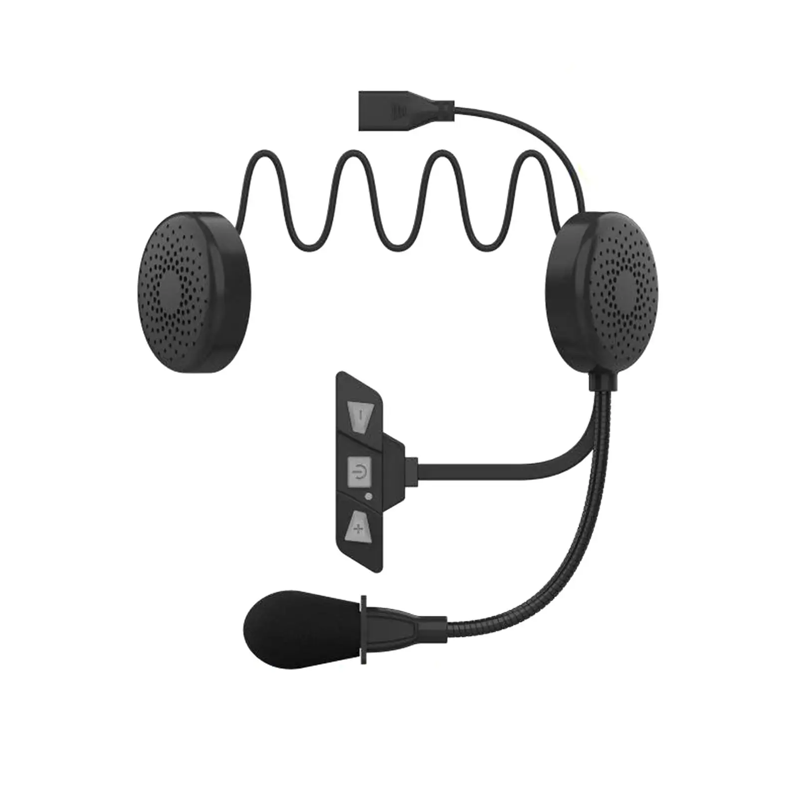 

Multipurpose Motorcycle Helmet Headset Handfree Adjustable Speaker Simple to Install Headphone for Riding Sports Snowmobile