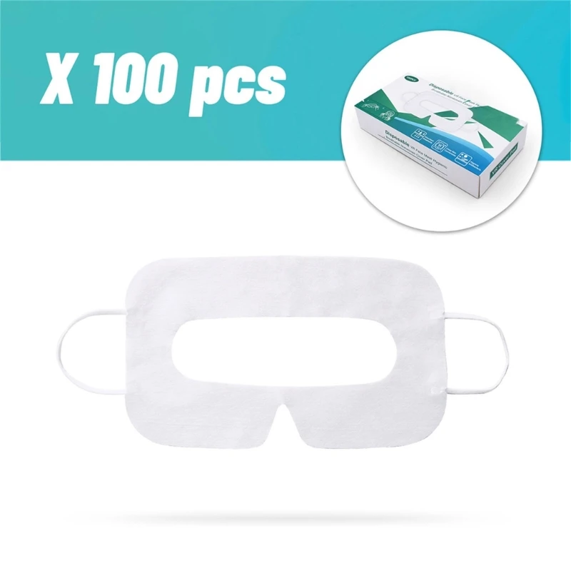 

Soft Material, Sweat Isolation Pack of 100 White Disposable Cloth Covers Designed for Meta Quest 3 VR DropShipping