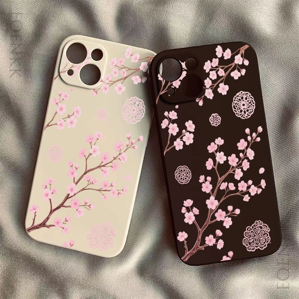 Pink Cherry Blossoms Slim Anti-Scratch Protective Case