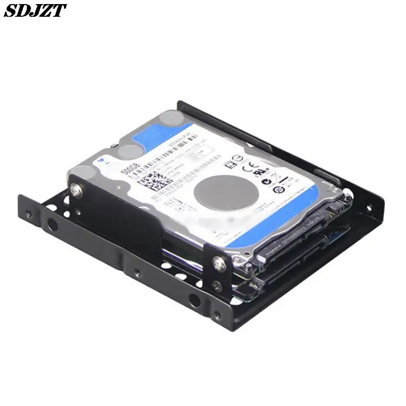 Hard disk bracket 2.5 To 3.5 hard drive dual desktop SSD mounting bracket internal adapter