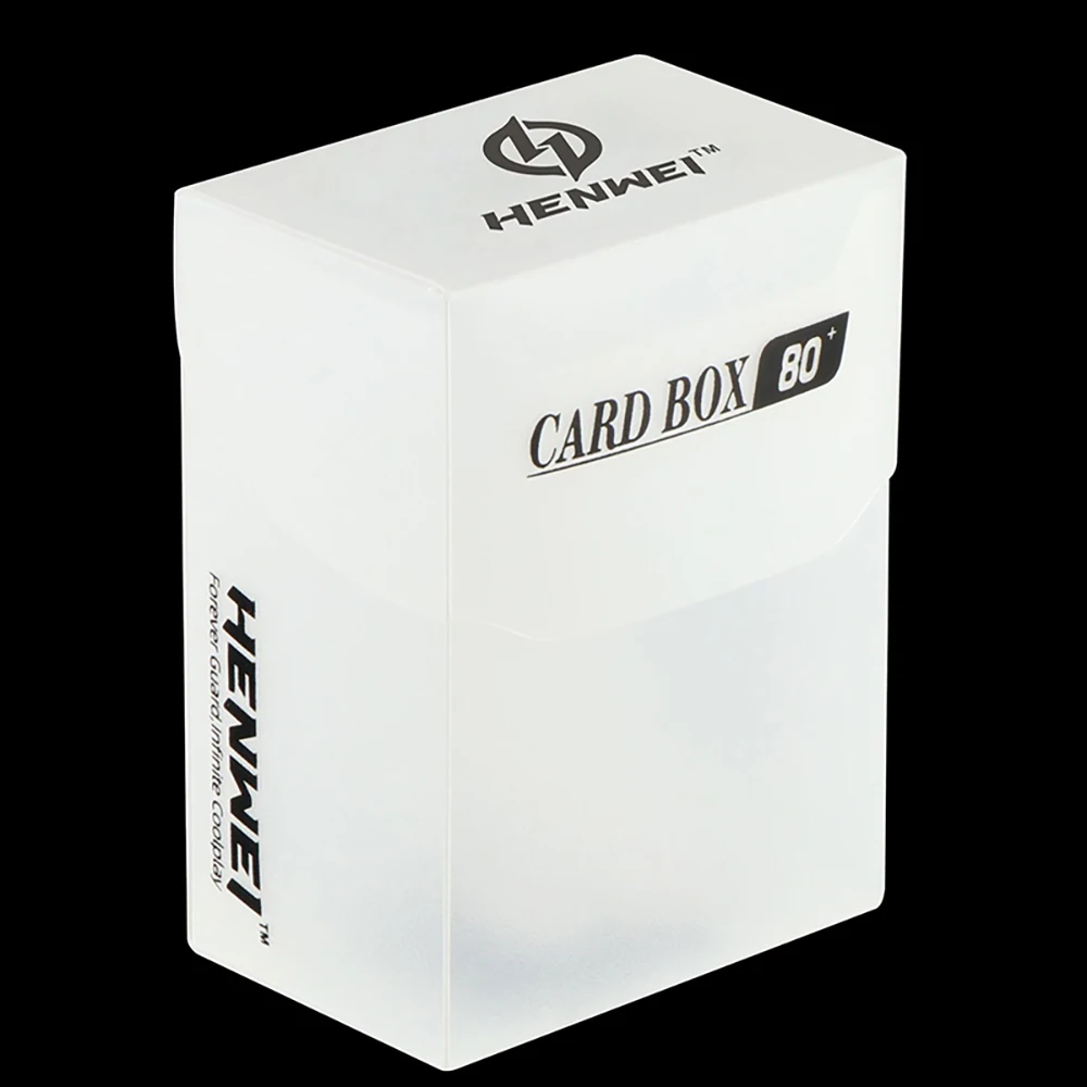 Premium 80+ Card Capacity Deck Organizer Box with Divider