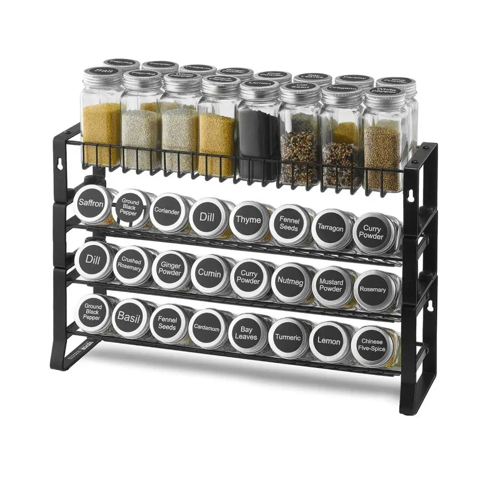 Versatile Spice Rack Organizer for Kitchen Storage