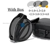 Folding Photochromic Reading Glasses with Box Men Round Frame Color Changing Foldable Eyewear Women Popular Far Sight Sunglasses 1
