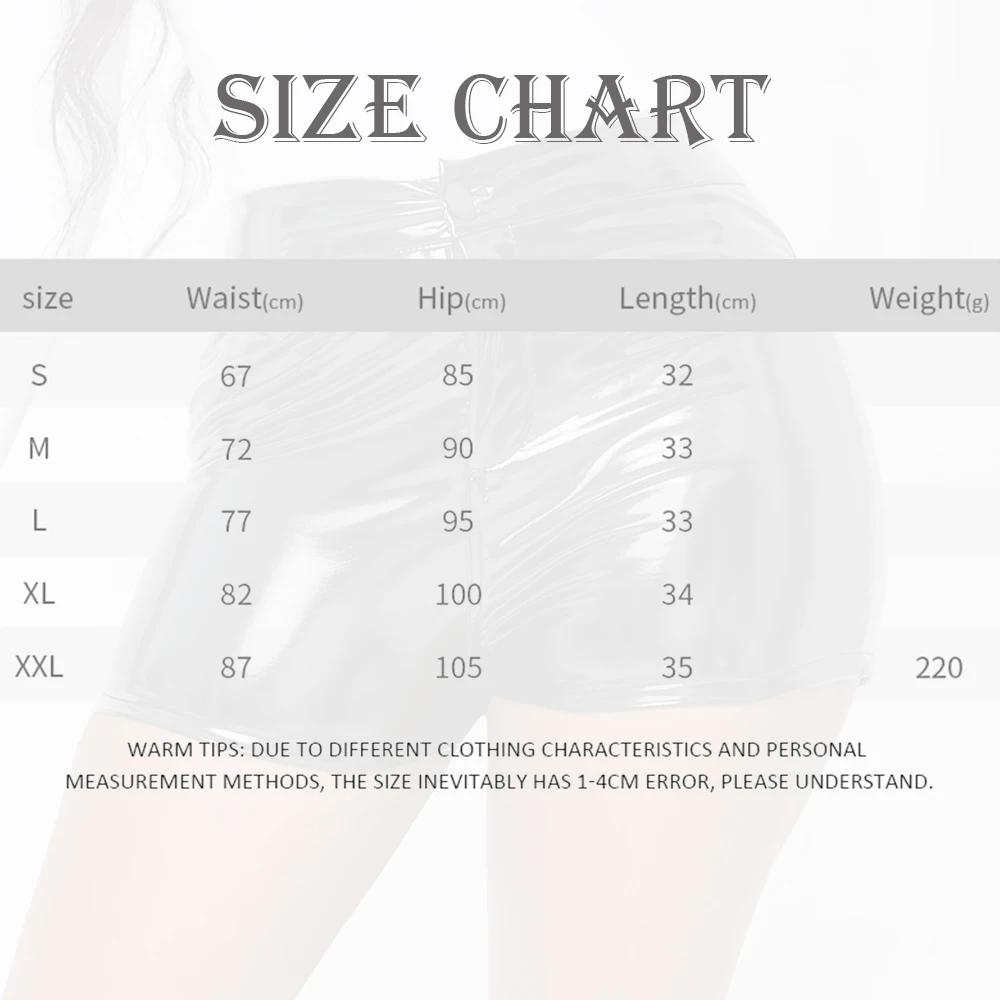 Women Faux Leather Shorts Slim Hot Pole Dance Costume High Waist Bodycon Biker Shorts Lady Leather Casual Motorcycle Short Pant