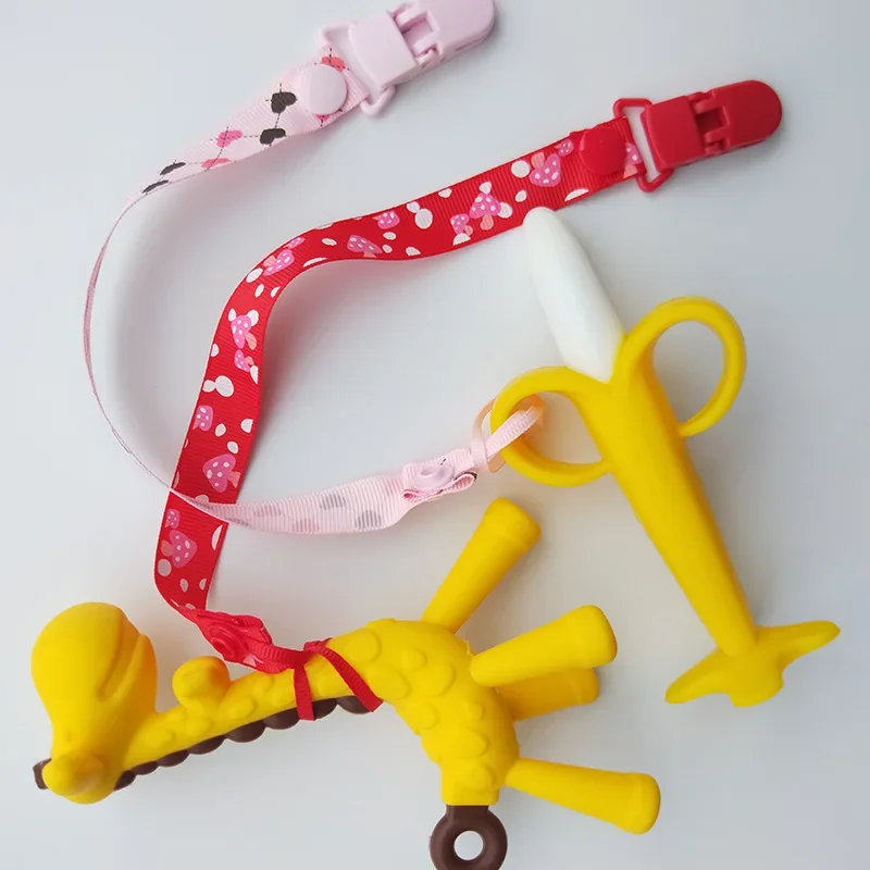 Baby Pacifier Clips Chains Anti-dropping Soother New Cartoon Patterns Feeding Holder Dummy Nipple Pendant Accessories