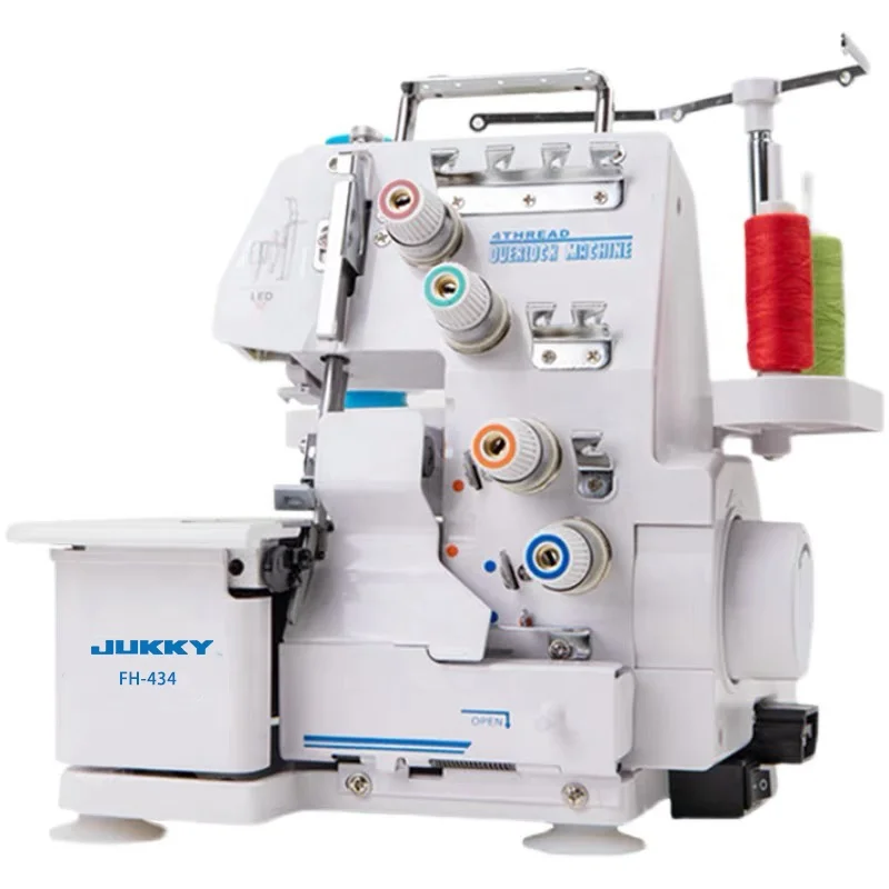

JK4-434D Factory price house hold overlock sewing machine with Four thread and LED lamp a coudre apparel machinery