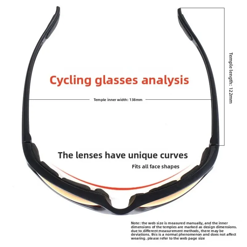 Sports Riding Goggles - Windproof & Anti-Fog UV400 Protection for Bicycle Motorcycle Cycling,  Lens  with  Foam  Padding