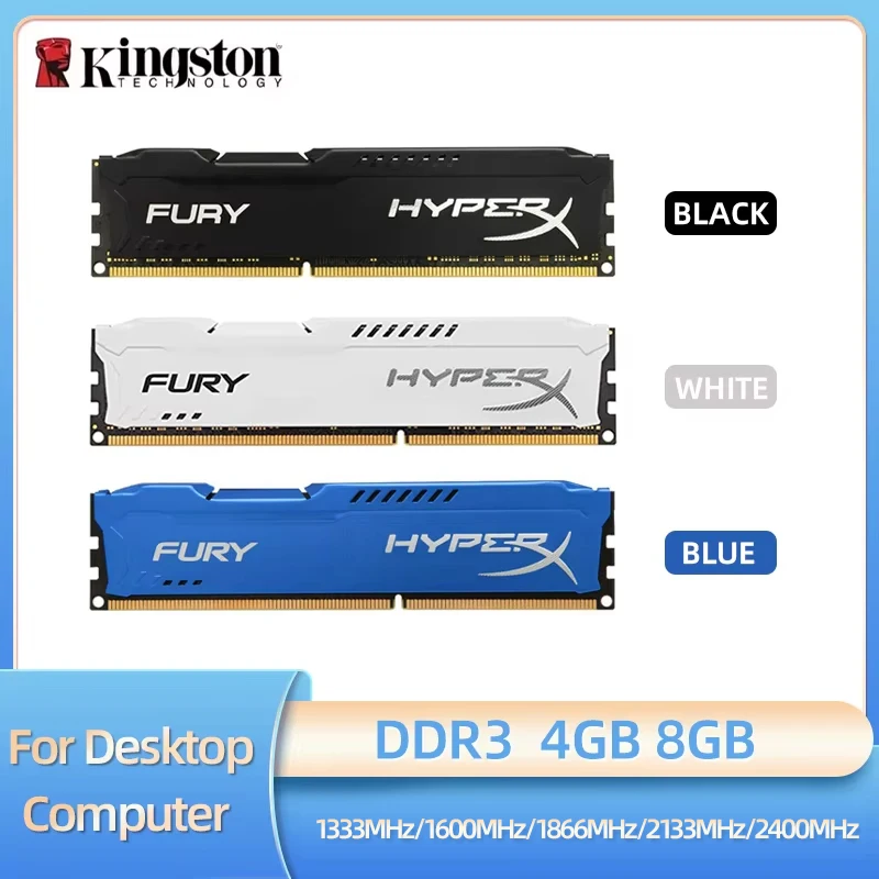 Kinston DDR3 RAM 4GB 8GB 1333MHz 1600MHz 1866MHz 2133MHz 2400MHz PC3-12800 PC3-14900 Non-ECC Cooling Vest Desktop Memory desktop ram memory desktop memory